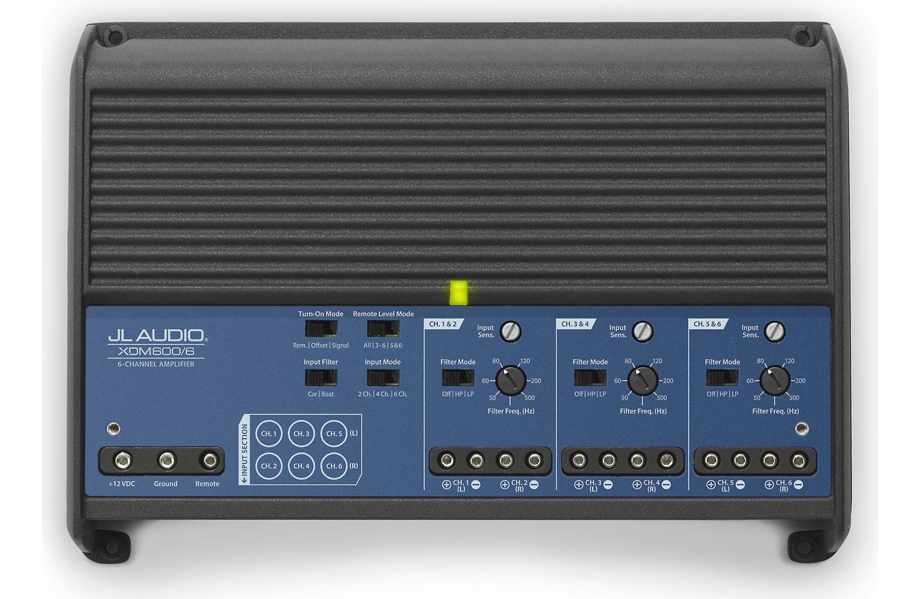 JL Audio XDM600/6 (6) Channel Class D Car/Marine Amplifier, 600W 98684