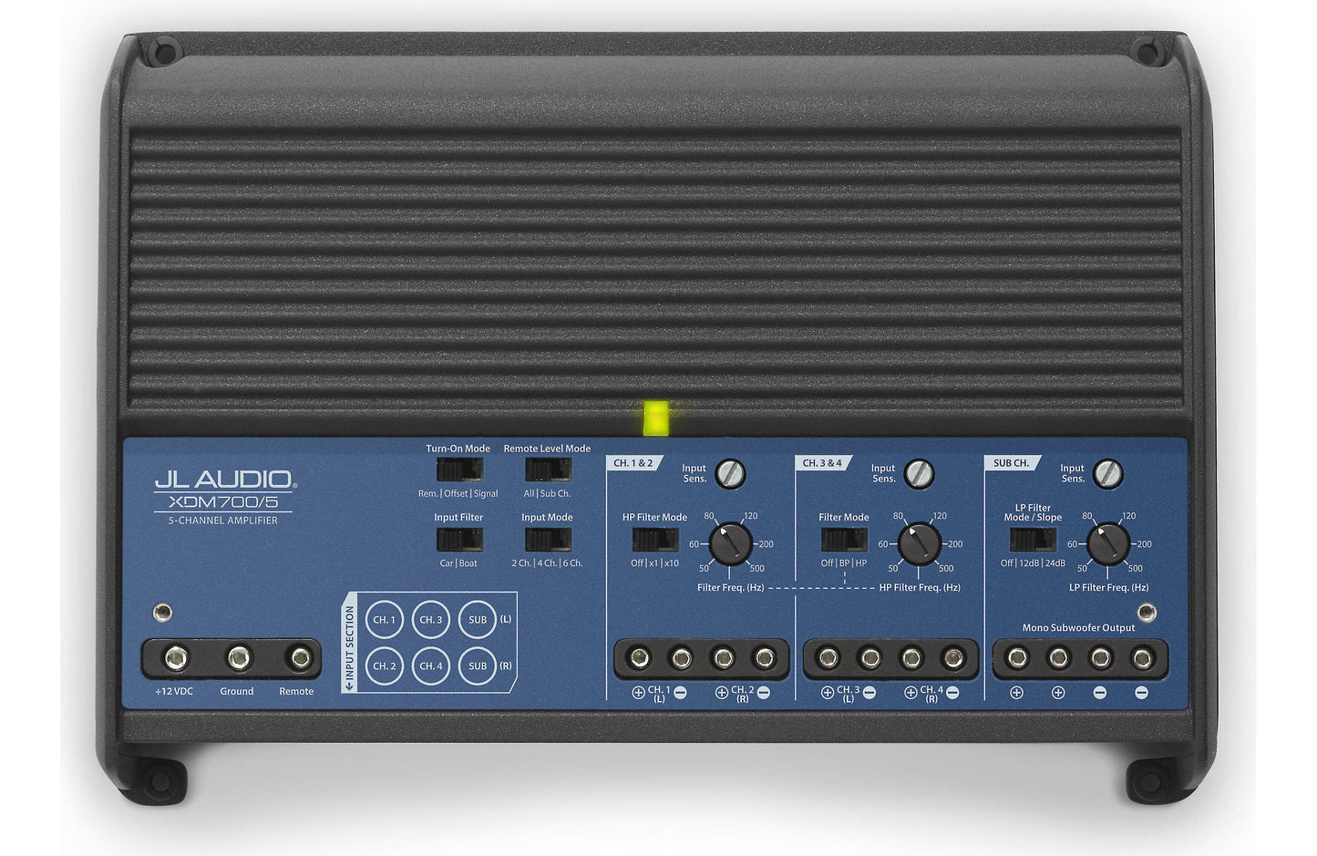 JL Audio XDM700/5 (5) Channel Class D Car/Marine Amplifier, 700W 98685