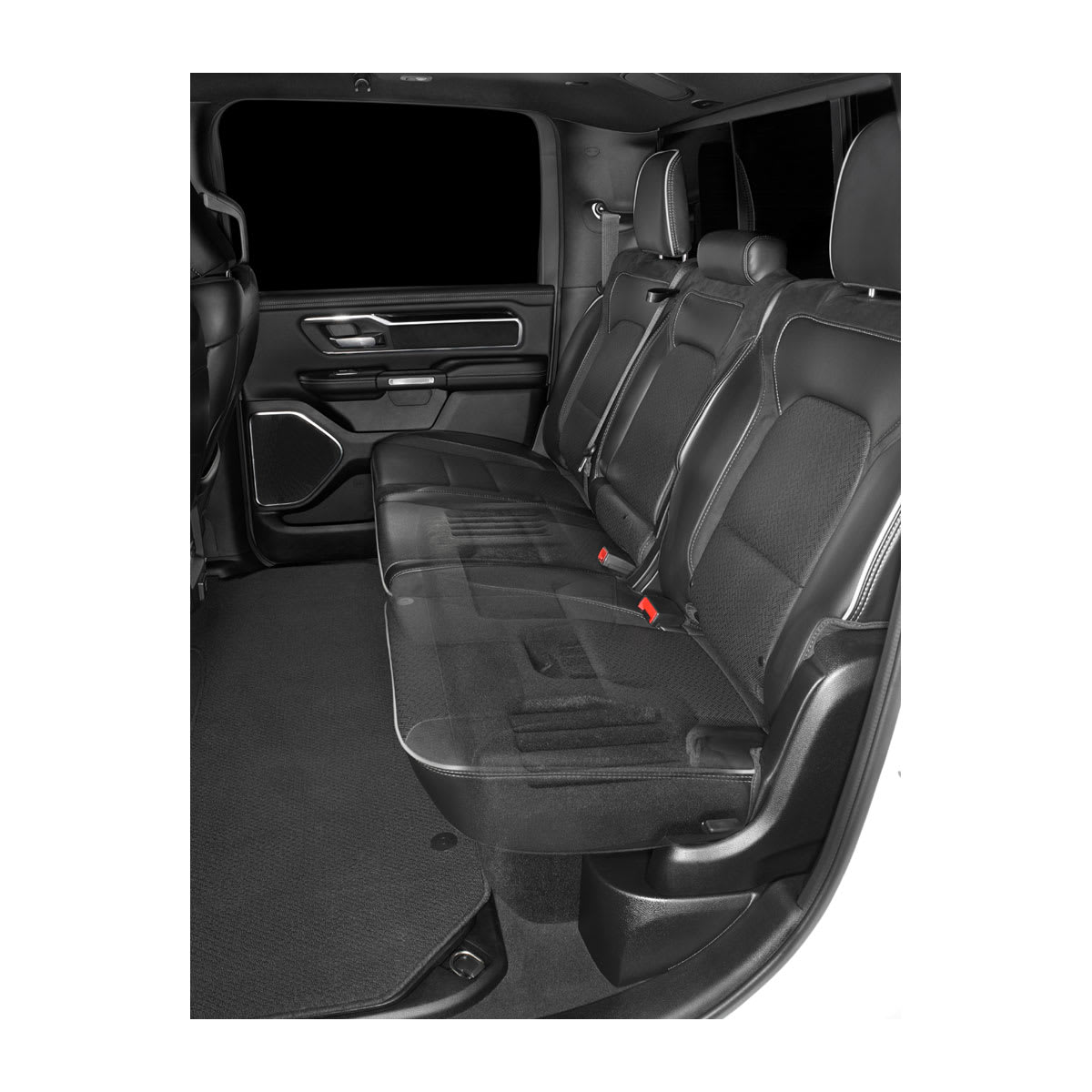 JL Audio SB-D-5GRAMCCR/10TW3 Dual 10" Stealthbox 800W 2Ω 2019-up Ram 1500 Crew Cab 010-03693-00 (94677)