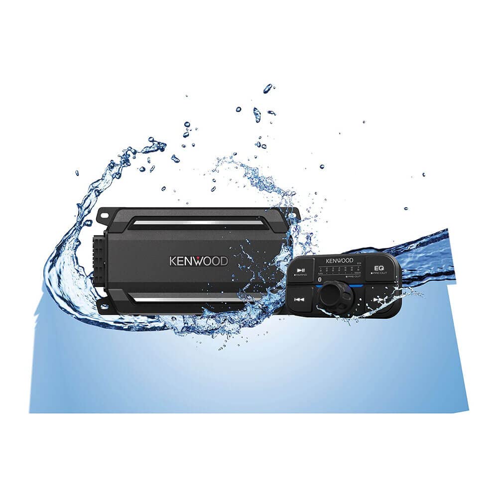 Kenwood KAC-M5024BT 600W Waterproof Motorsports Amplifier – 4-Channel Bluetooth Marine/UTV Audio Upgrade
