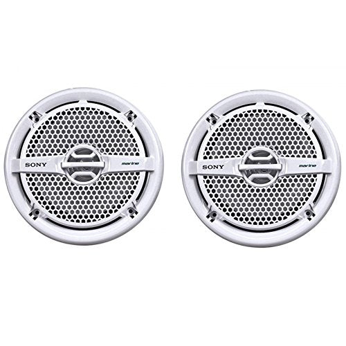 Sony XSMP1611 6.5" Dual Cone Marine Speakers (White, Pair)