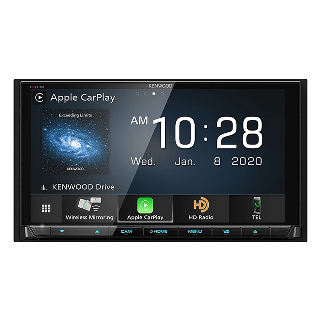 Kenwood DDX9707S 6.95" AM FM DVD Touchscreen Car Stereo- Wireless CarPlay, Android Auto, Maestro Compatible