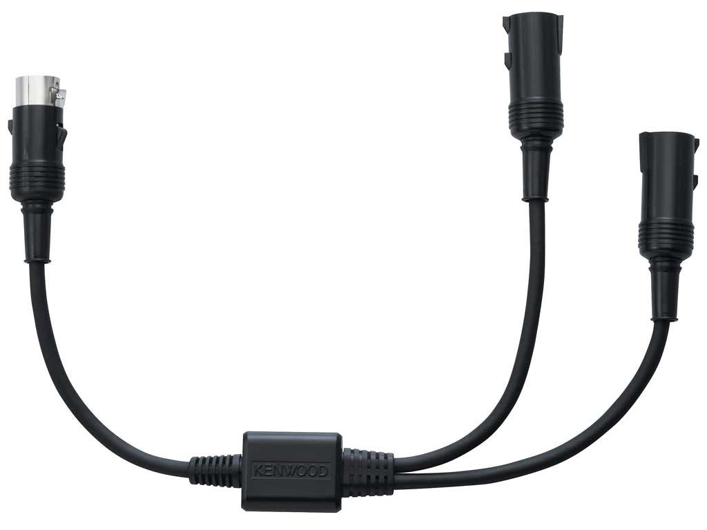 Kenwood CA-Y107MR Y-Adaptor Cable | Controls (2) KENWOOD Marine Remotes