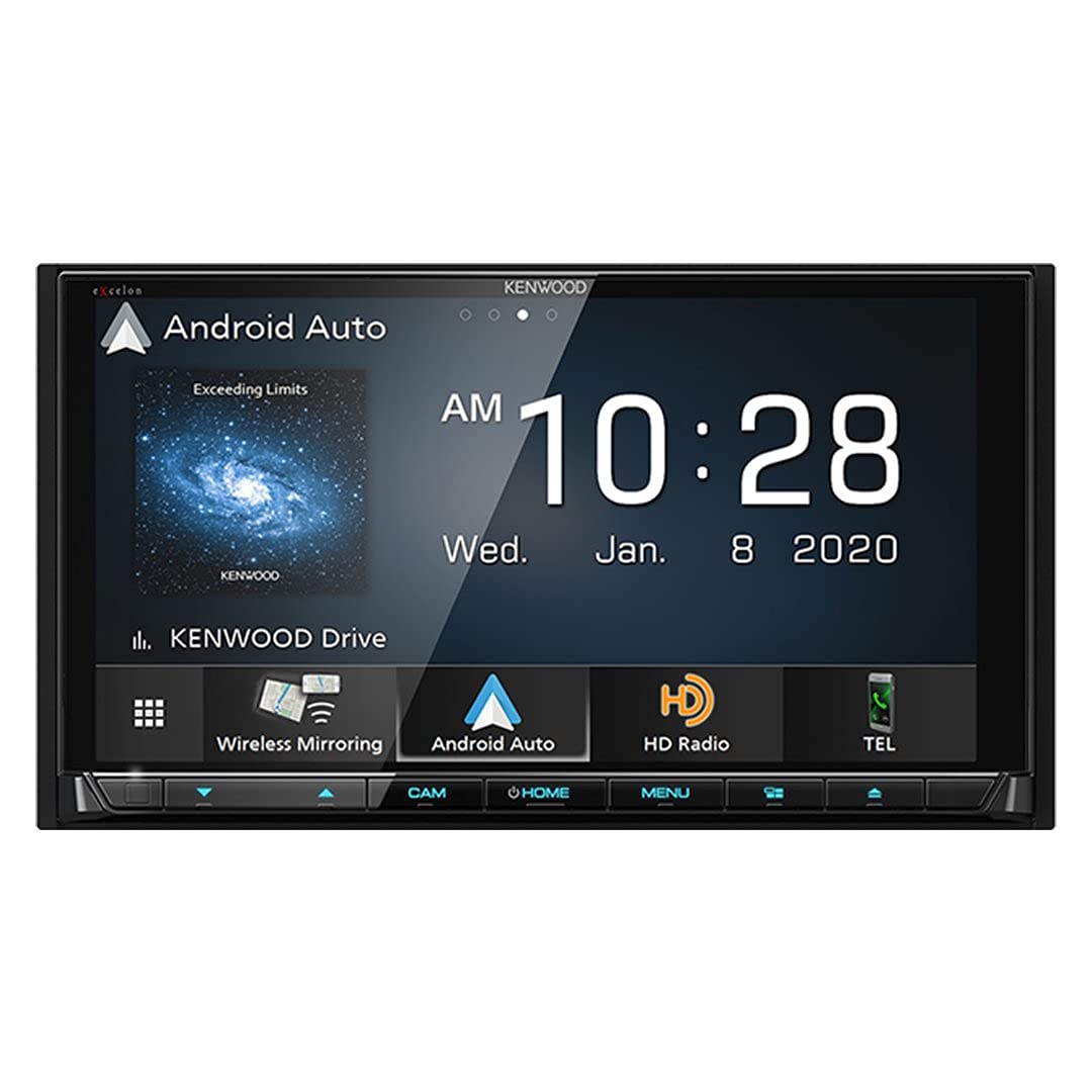 Kenwood DDX9707S 6.95" AM FM DVD Touchscreen Car Stereo- Wireless CarPlay, Android Auto, Maestro Compatible