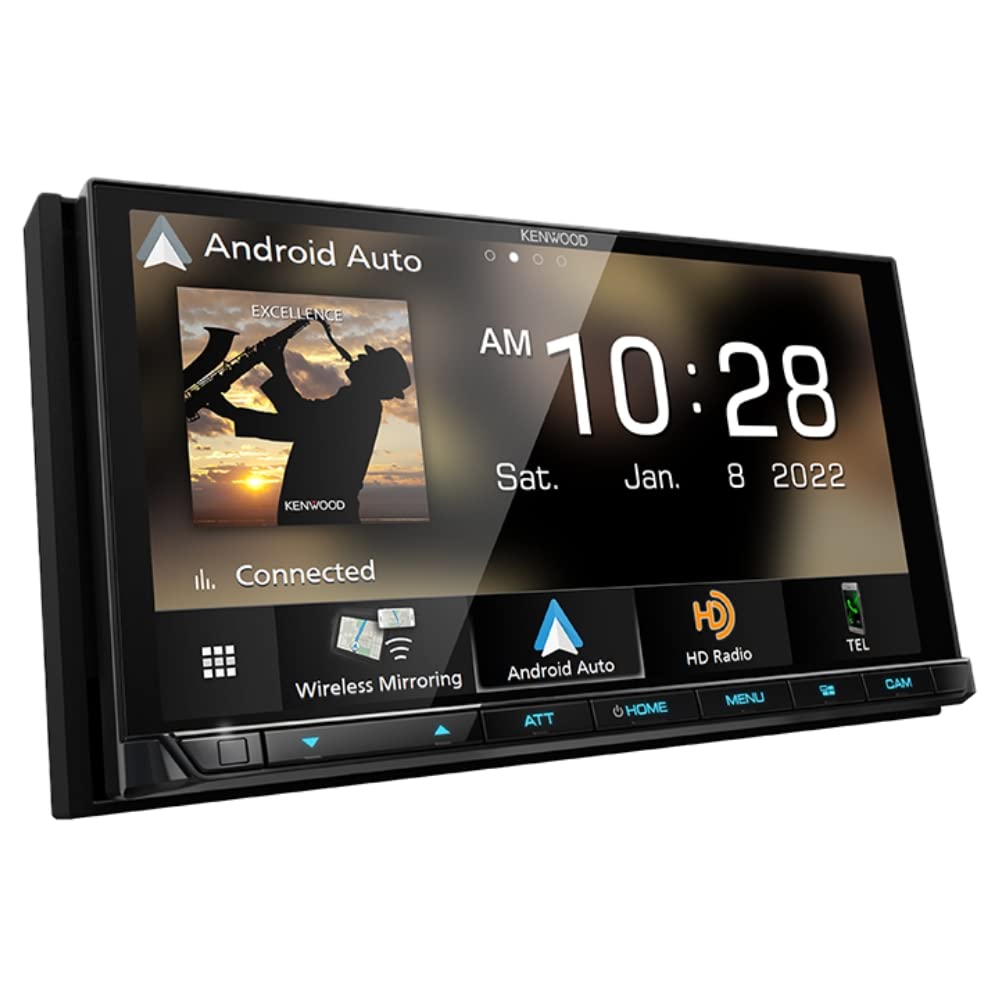 Kenwood DMX958XR 6.8" AM FM HD Wireless CarPlay, Android Auto + SXV300V1 SiriusXM Satellite Tuner