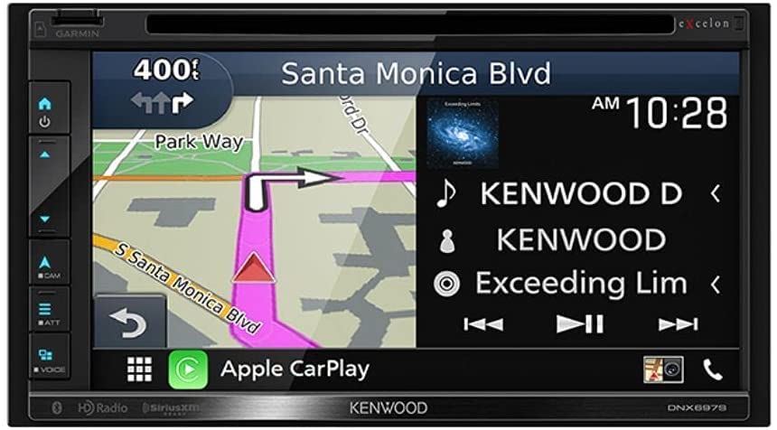 Kenwood DNX697S 6.8" Apple CarPlay Android Auto GPS Car Stereo + CMOS-230 Rearview Camera