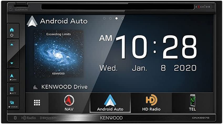 Kenwood DNX697S 6.8" Apple CarPlay Android Auto GPS Car Stereo + CMOS-230 Rearview Camera