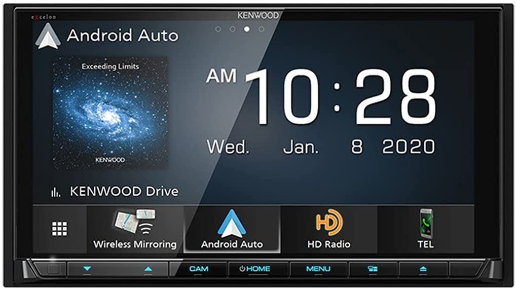 Kenwood DDX9707S 6.95" DVD Car Stereo- Wireless Apple CarPlay, Android Auto + CMOS-230 Backup Camera