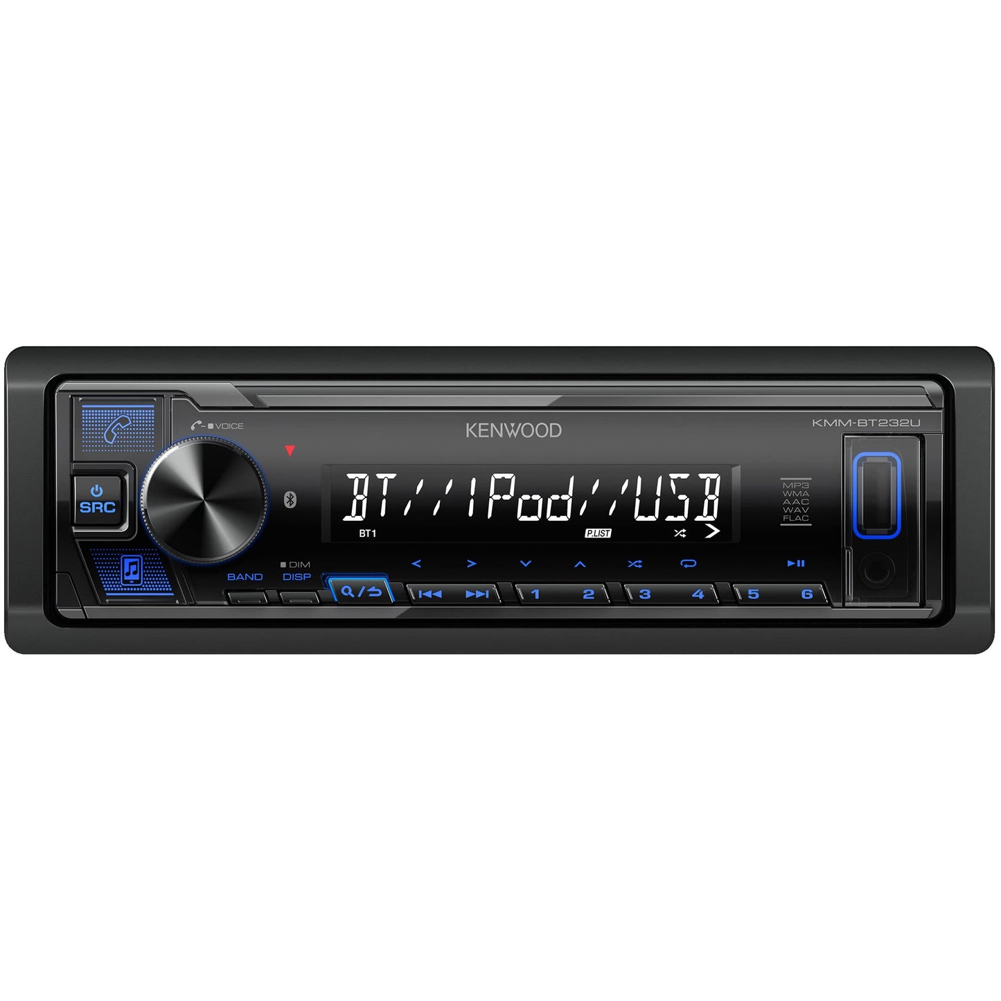 Kenwood KMM-BT232U Bluetooth Car Stereo with USB Port, AM/FM Radio, MP3