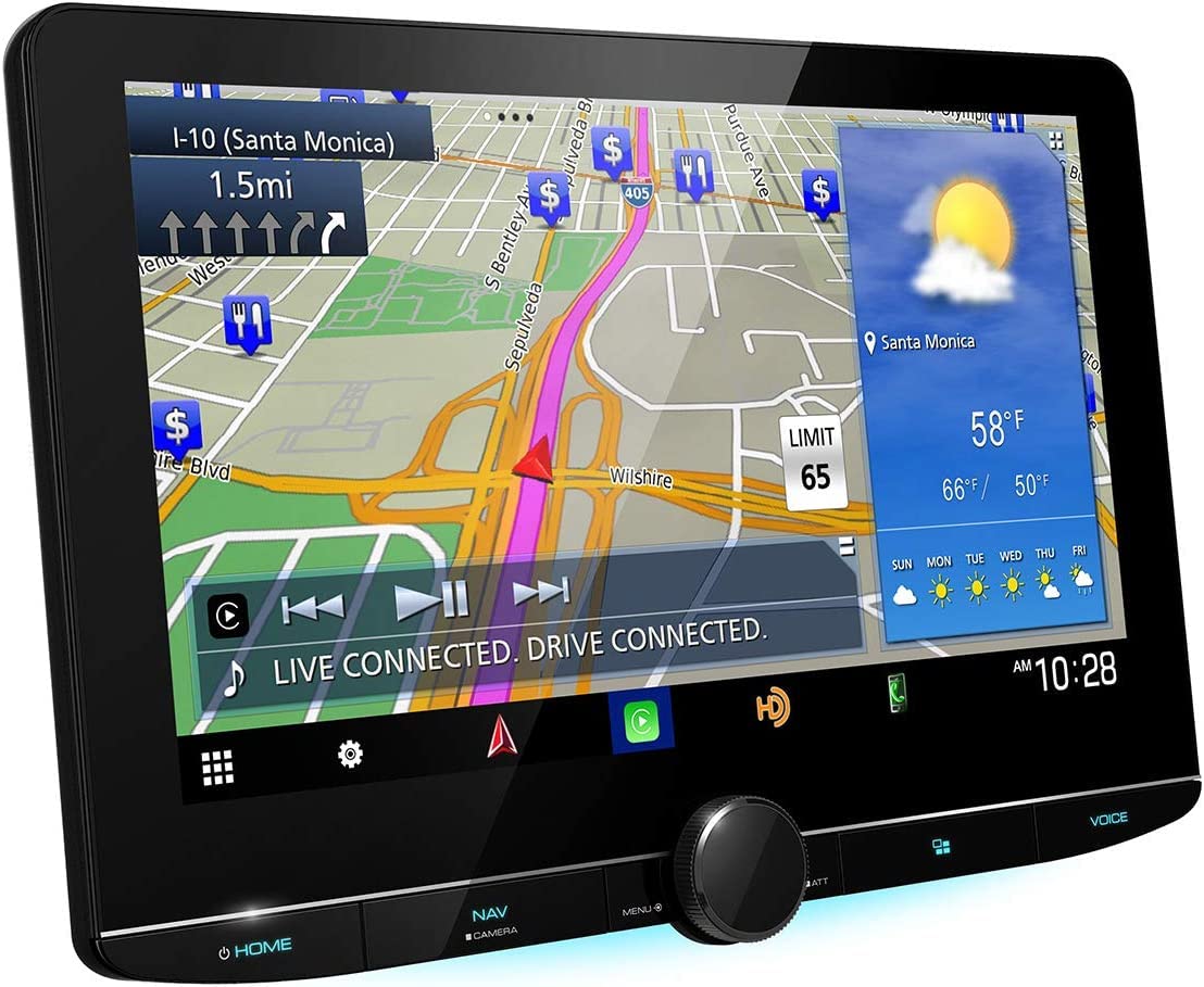 Kenwood DNR1007XR 10.1" Wireless Apple CarPlay Android Auto Car Stereo + CMOS-230 Backup Camera