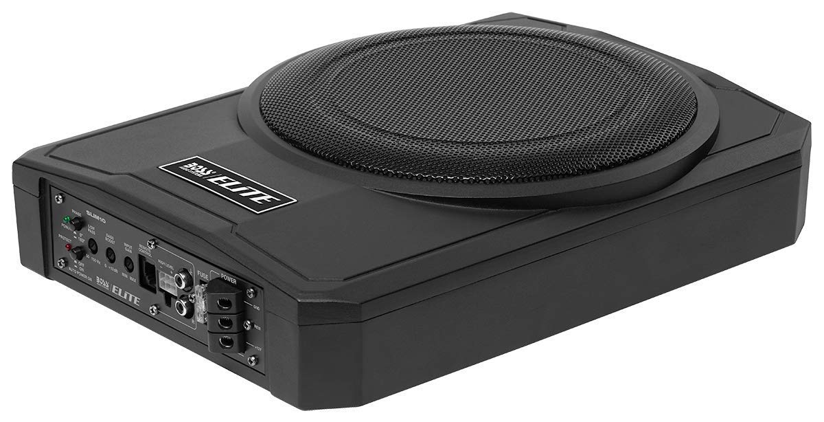 BOSS Audio SLIM10 Amplified Under Seat Self-Contained 10" Low Profile Subwoofer