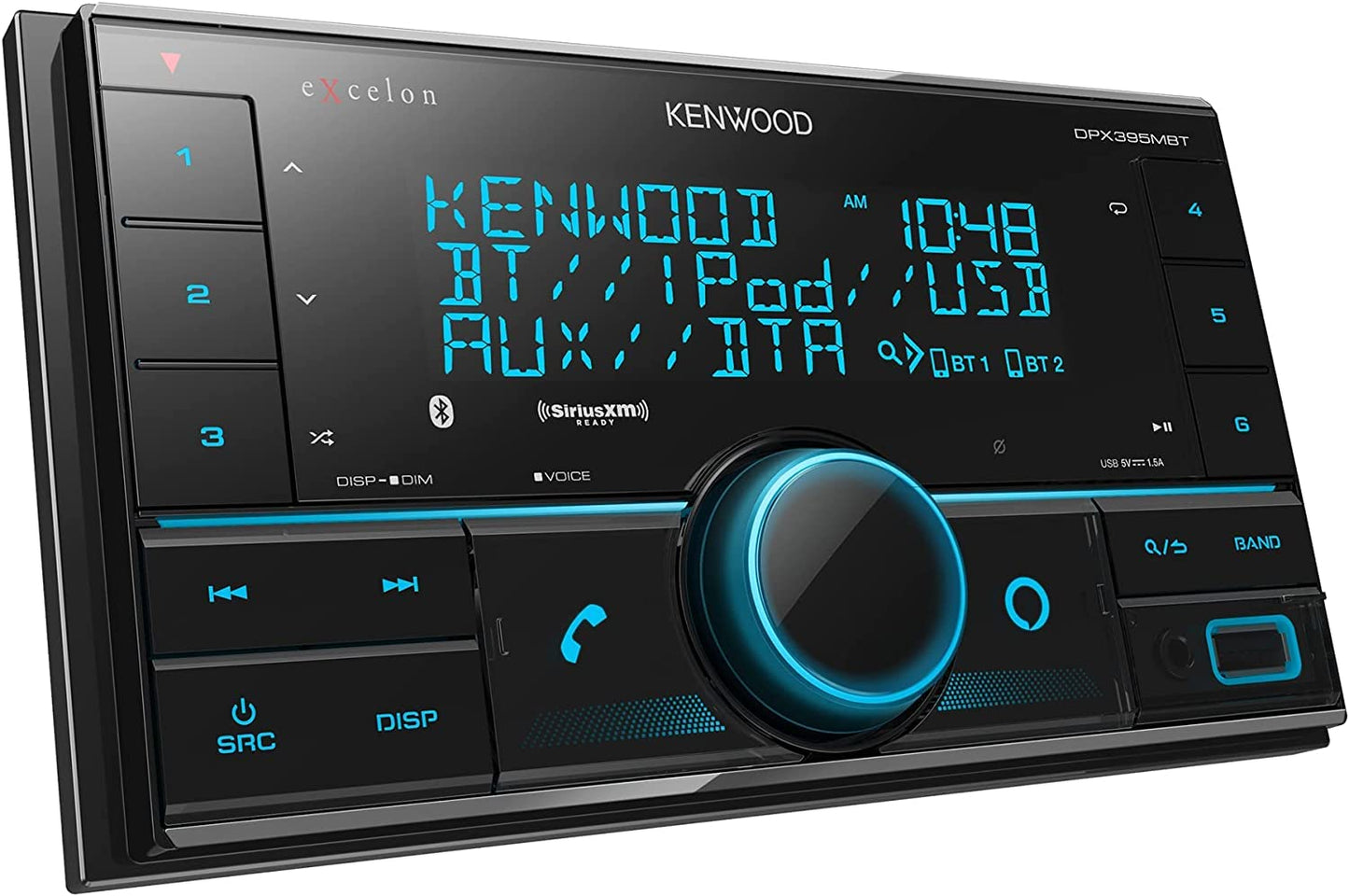 KENWOOD DPX395MBT AM FM Bluetooth Car Stereo with SiriusXM Satellite Tuner