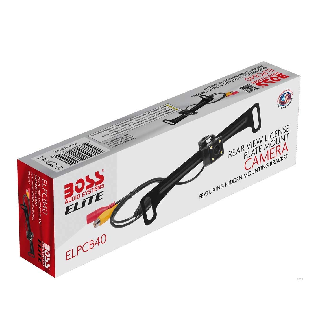 BOSS Audio ELPC40B 170° Rear View Car Backup Camera - License Plate Mount