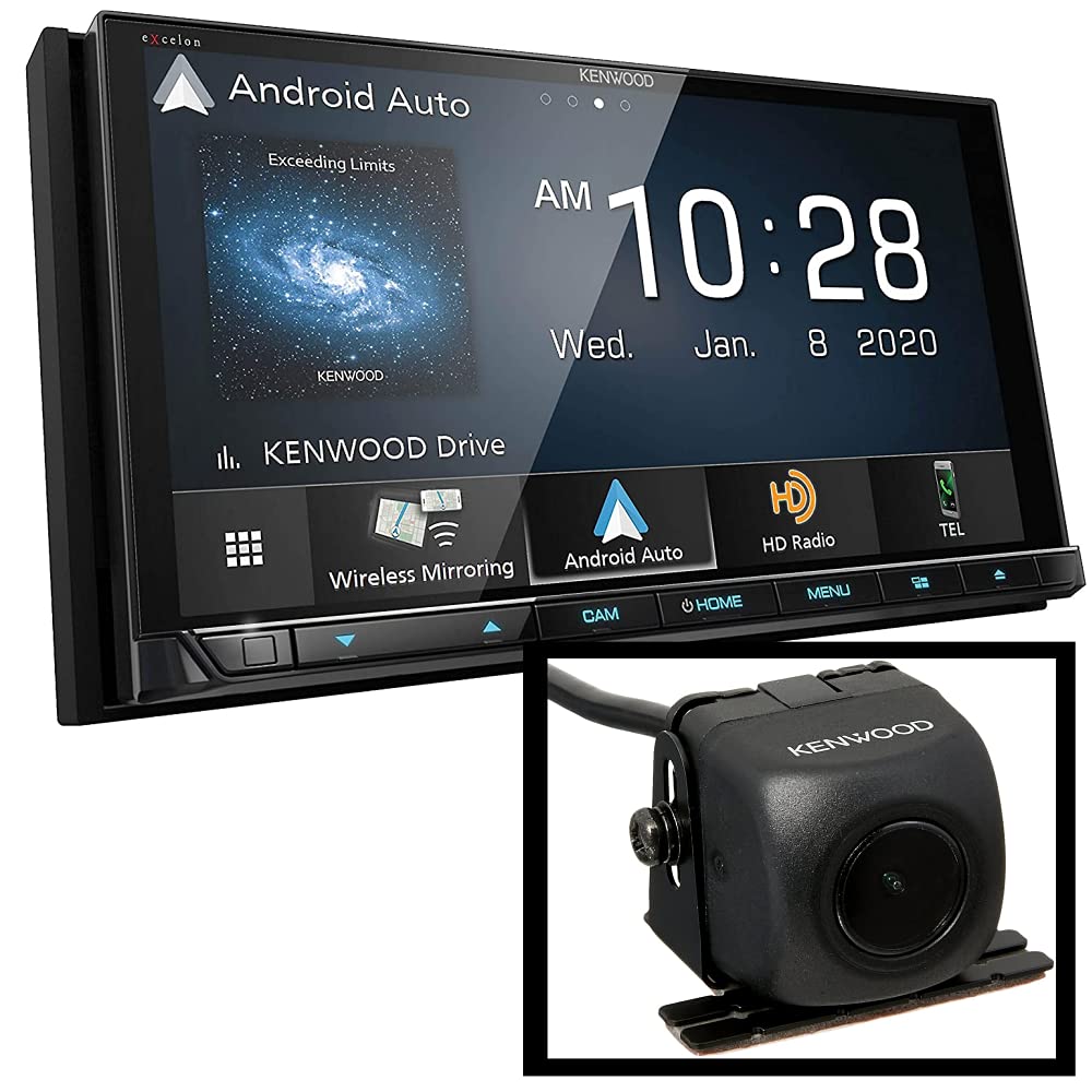 Kenwood DDX9907XR 6.8" DVD Car Stereo- Wireless Apple CarPlay, Android Auto + CMOS-130 Backup Camera