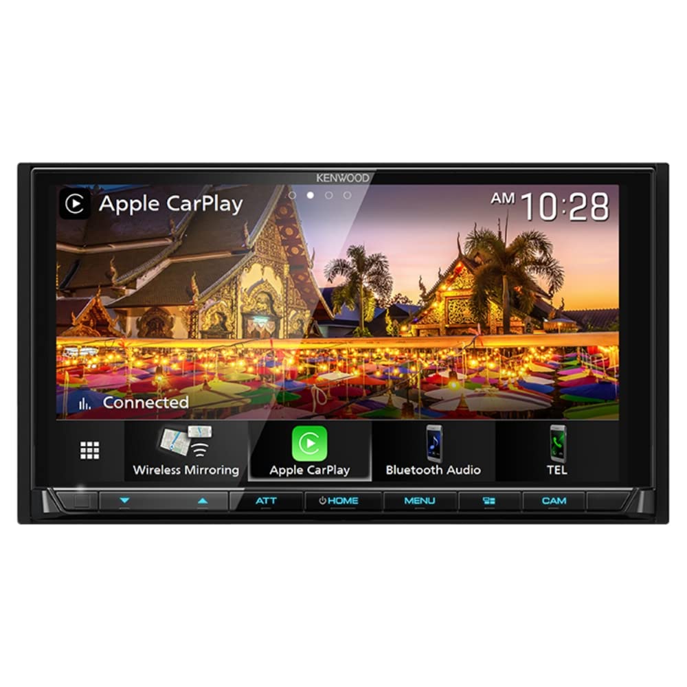 Kenwood eXcelon DMX958XR 6.8″ Digital Multimedia Receiver with Wireless CarPlay, Android Auto, HD Radio + SiriusXM SXV300V1 Tuner