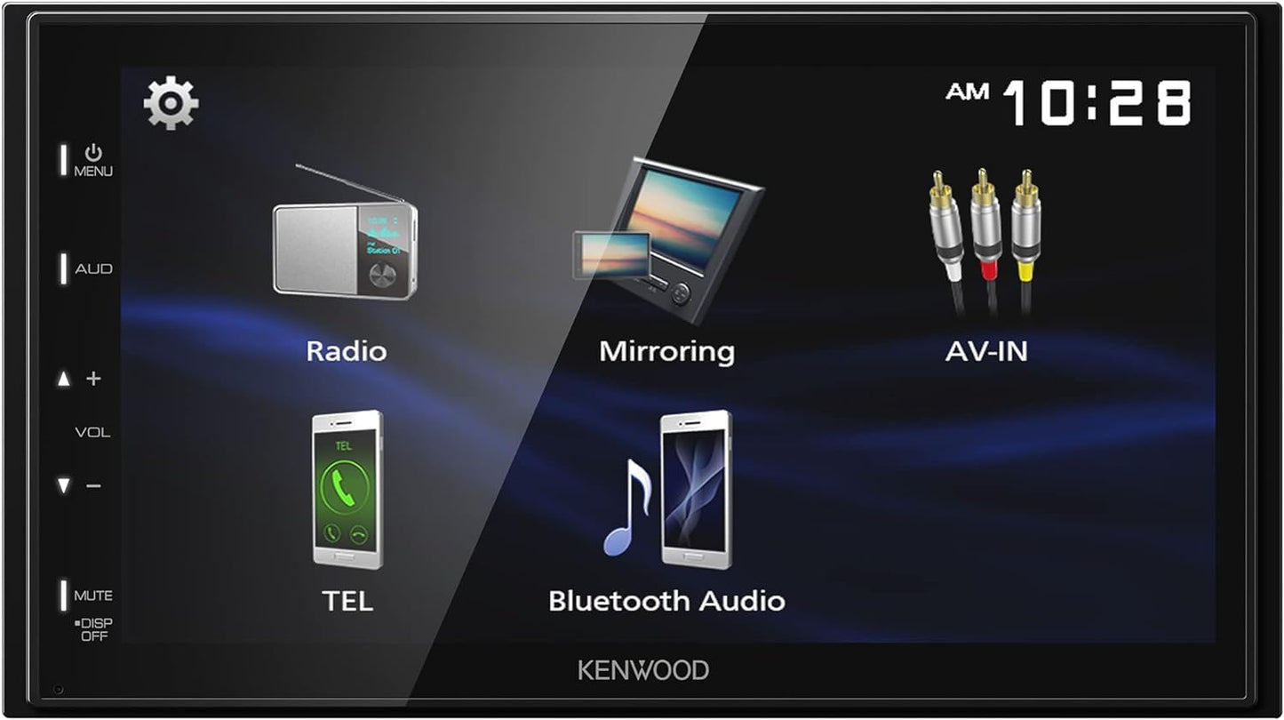Kenwood DMX129BT 6.8" Touchscreen AM FM BT Car Stereo + CMOS-230 Rear View Camera