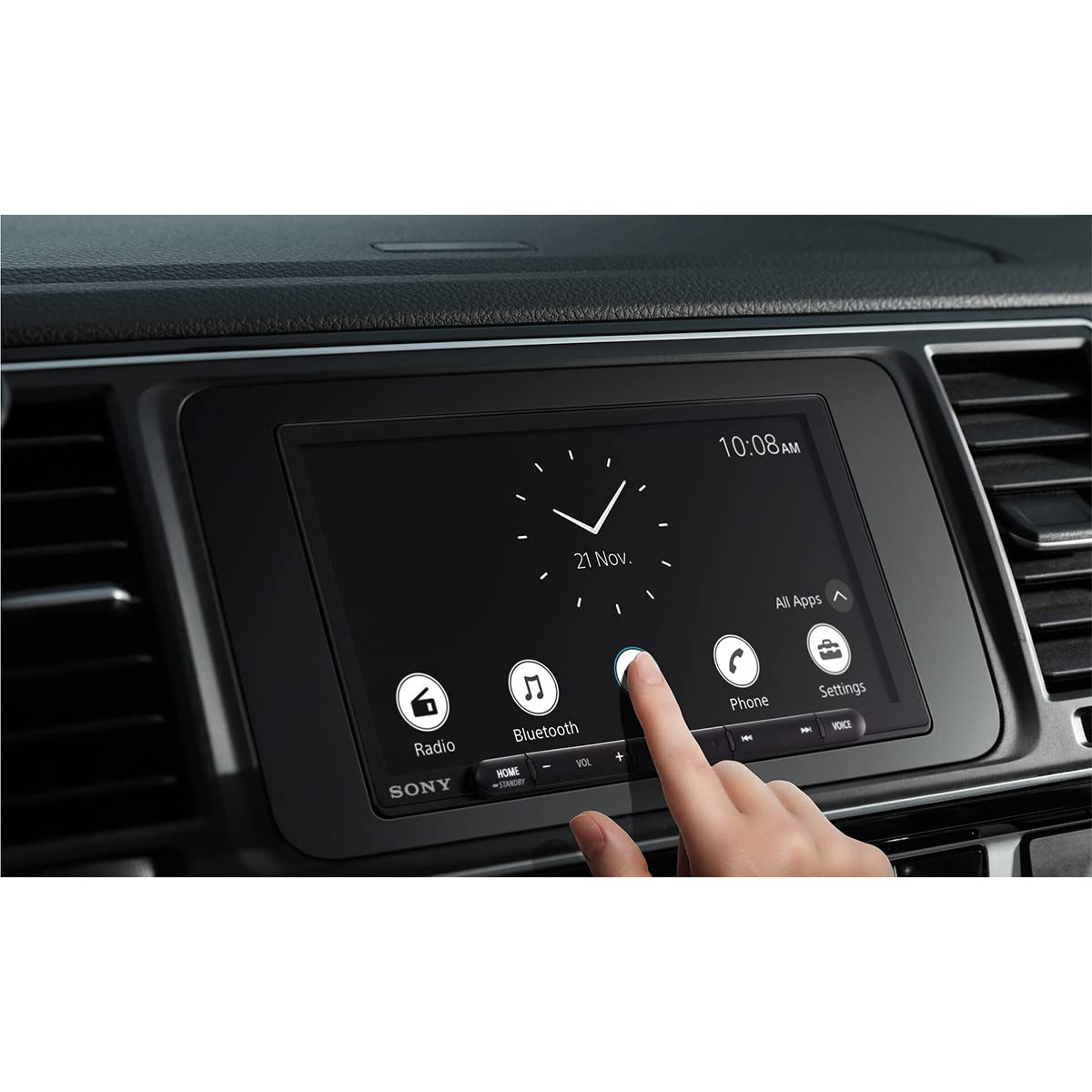 Sony XAV-AX6000 6.95" Flush-Mount Touchscreen Car Stereo – Wireless CarPlay, Wireless Android Auto, Hi-Res Audio, Bluetooth