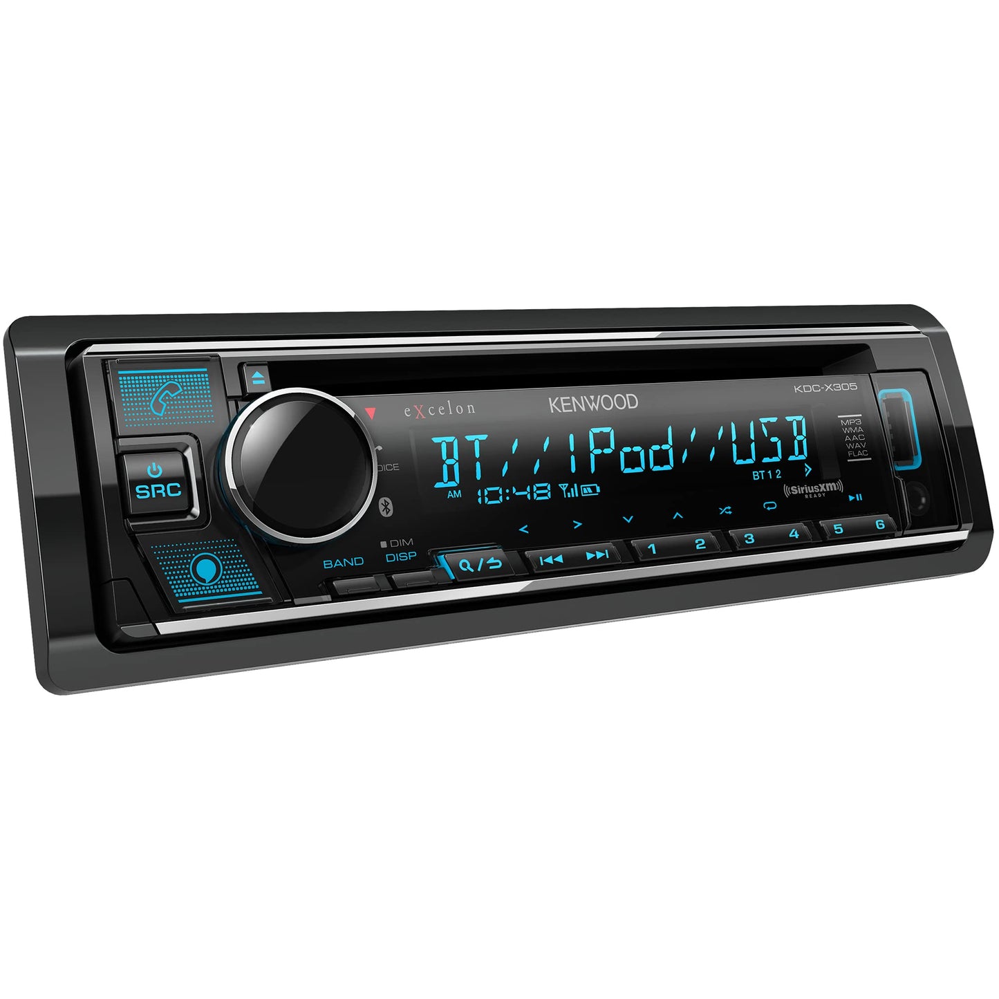 Kenwood KDC-X305 AM FM CD Bluetooth Car Stereo + Alexa Built-In