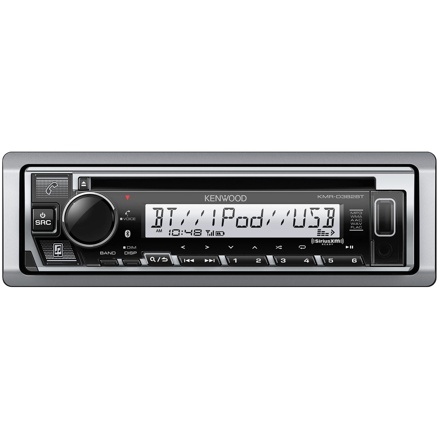 Kenwood KMR-D382BT Marine Boat Stereo - SDIN, Bluetooth , CD USB AM FM