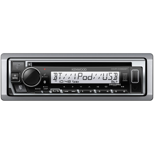 Kenwood KMR-D382BT Marine Boat Stereo - SDIN, Bluetooth , CD USB AM FM