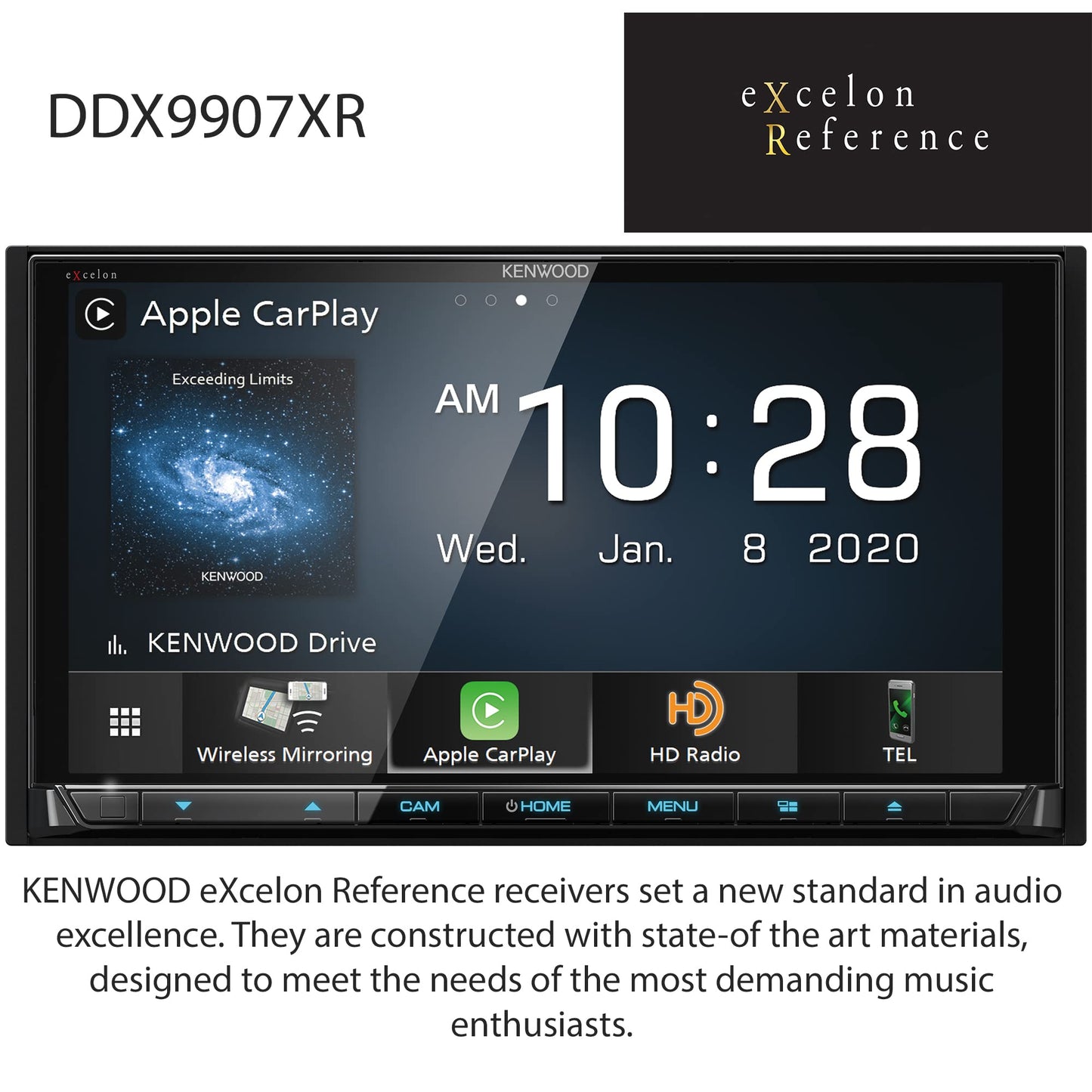 Kenwood DDX9907XR 6.8" HD | DVD Receiver | Apple CarPlay | Android Auto | BT