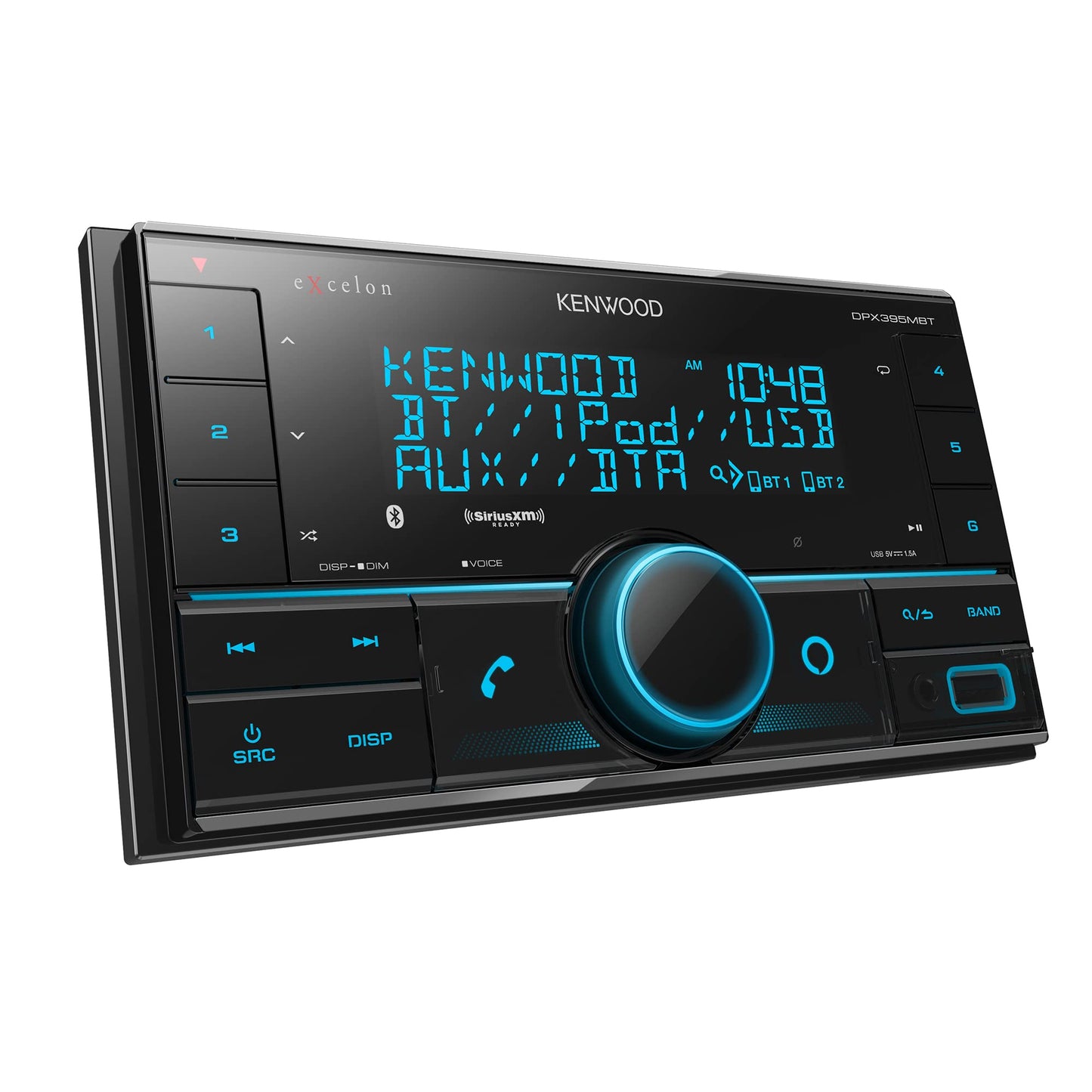Kenwood DPX395MBT AM FM USB CD Bluetooth Car Stereo + Alexa Built-In