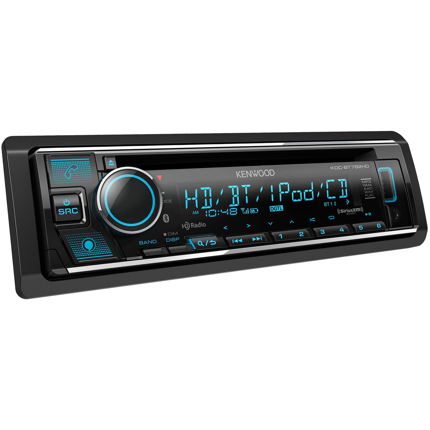 KENWOOD KDC-BT782HD SDIN Bluetooth Car Stereo, Amazon Alexa, USB AM FM HD CD