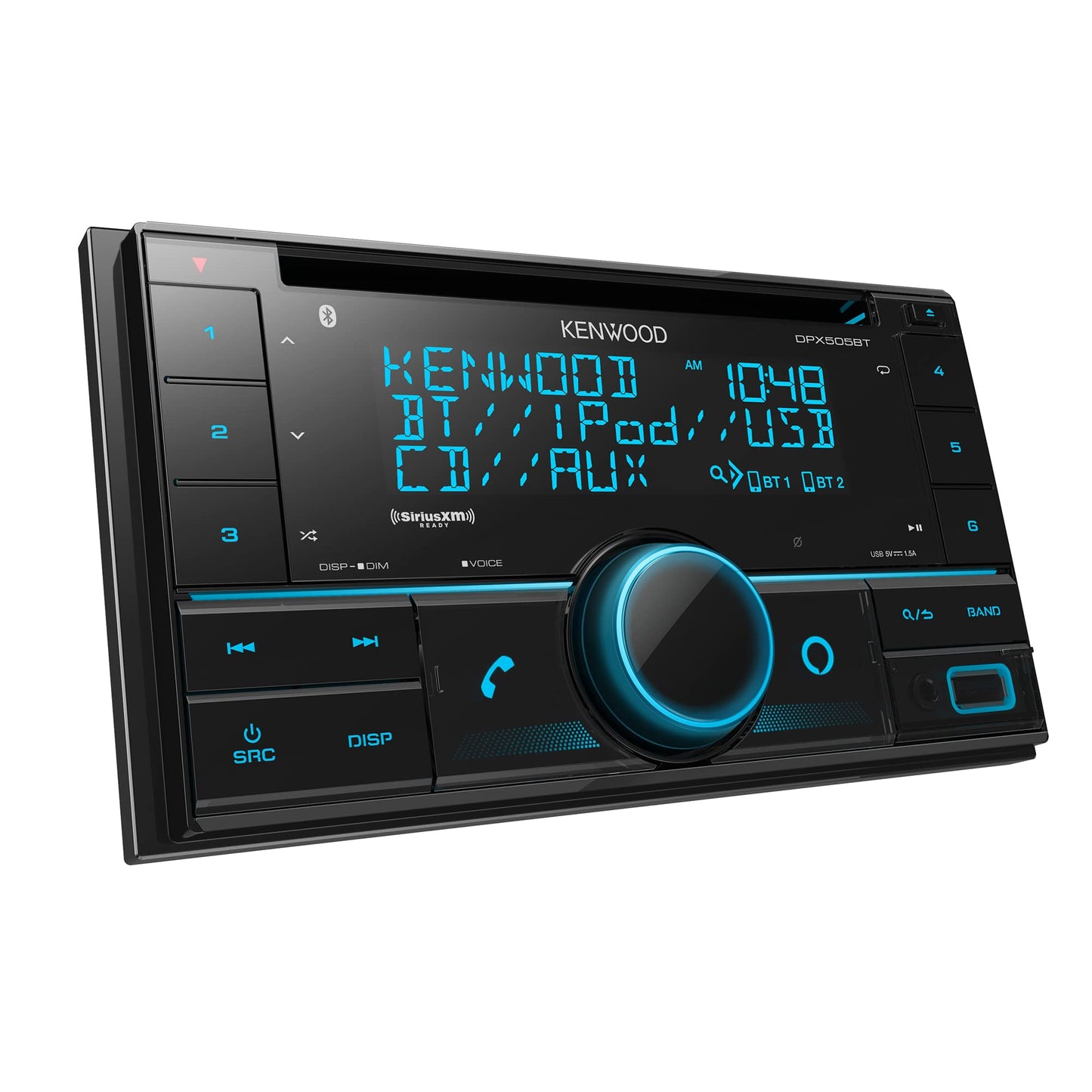 KENWOOD DPX505BT DDIN CD Car Stereo. AM/FM Bluetooth, Alexa