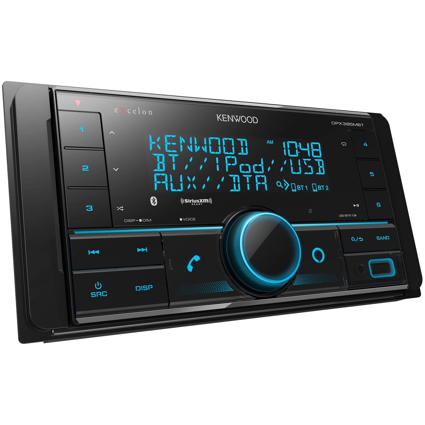Kenwood DPX395MBT AM FM USB CD Bluetooth Car Stereo + Alexa Built-In