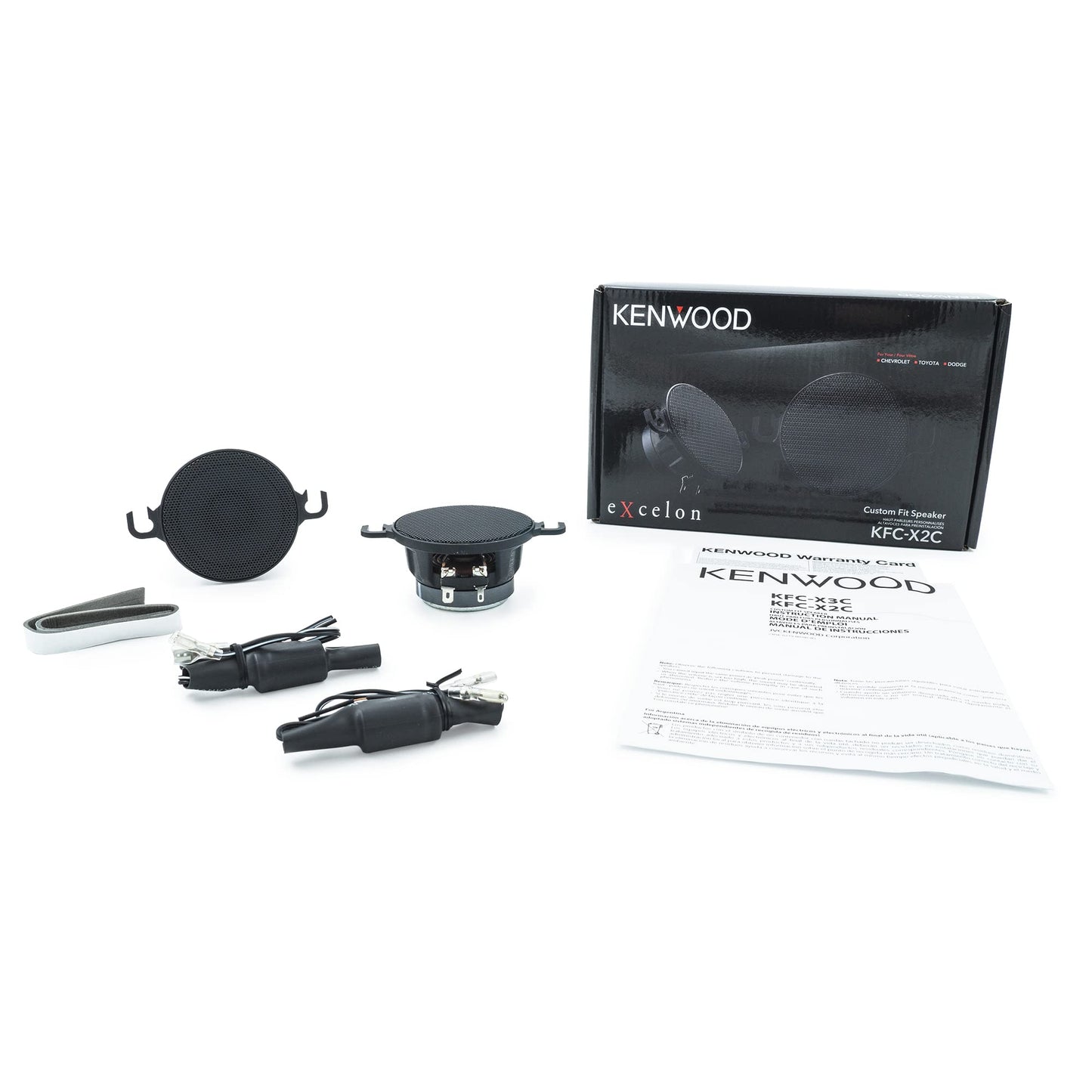 Kenwood eXcelon KFC-X2C 2.5-Inch Mid Range Factory Replacement Car Speakers