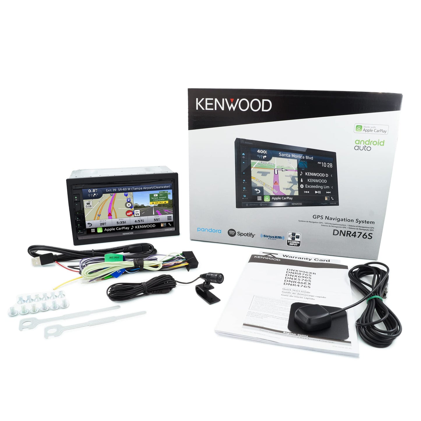 KENWOOD DNR476S 6.8" Touchscreen AM FM BT Garmin Navigation Car Stereo