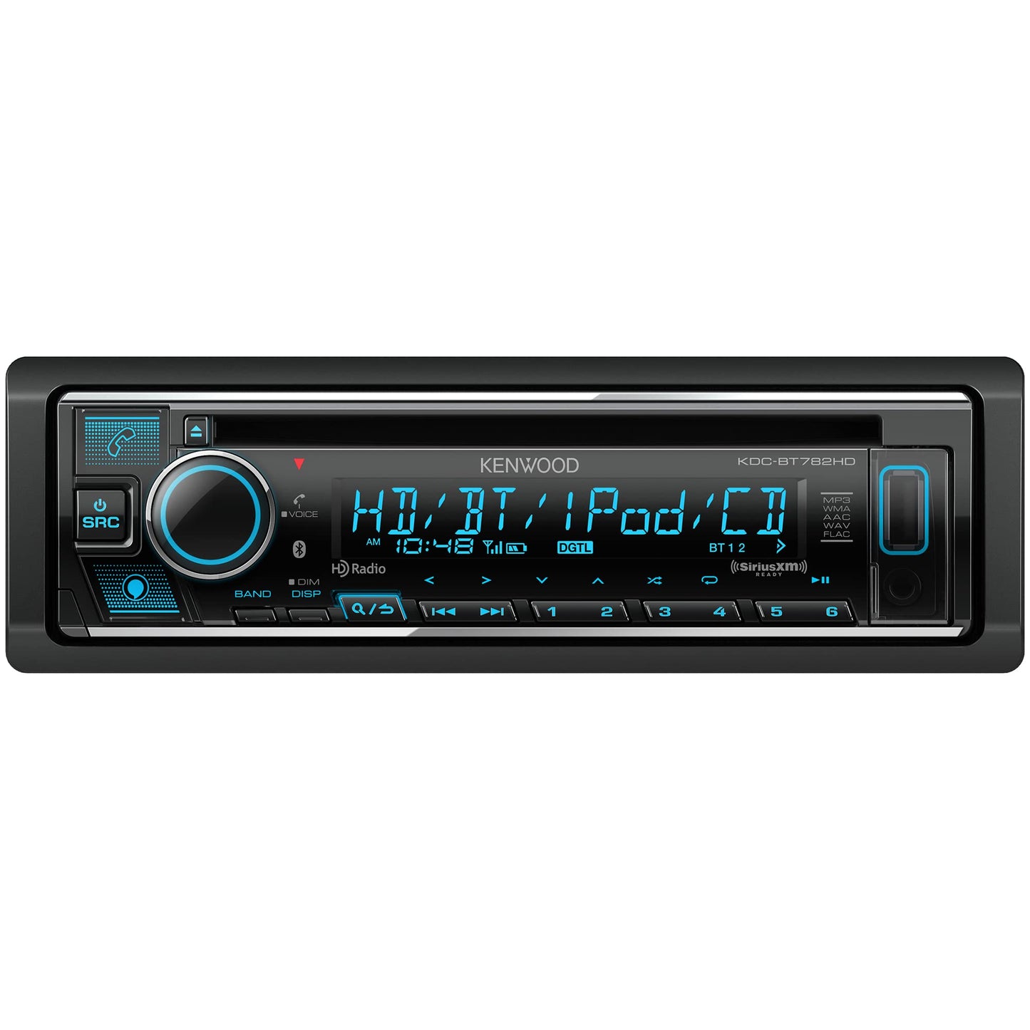 KENWOOD KDC-BT782HD SDIN Bluetooth Car Stereo, Amazon Alexa, USB AM FM HD CD