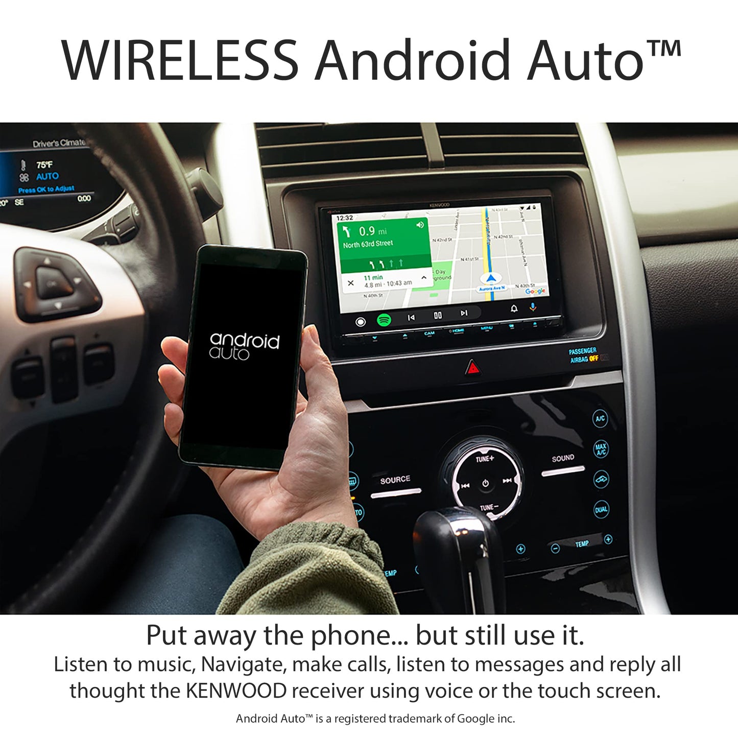 Kenwood DDX9907XR 6.8" HD | DVD Receiver | Apple CarPlay | Android Auto | BT