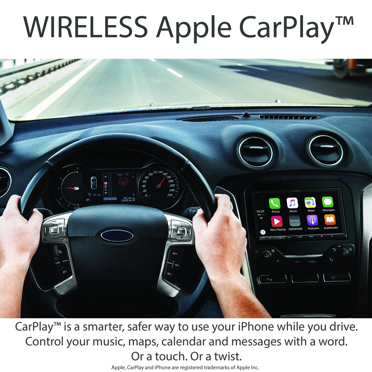 Kenwood DDX9907XR 6.8" HD | DVD Receiver | Apple CarPlay | Android Auto | BT