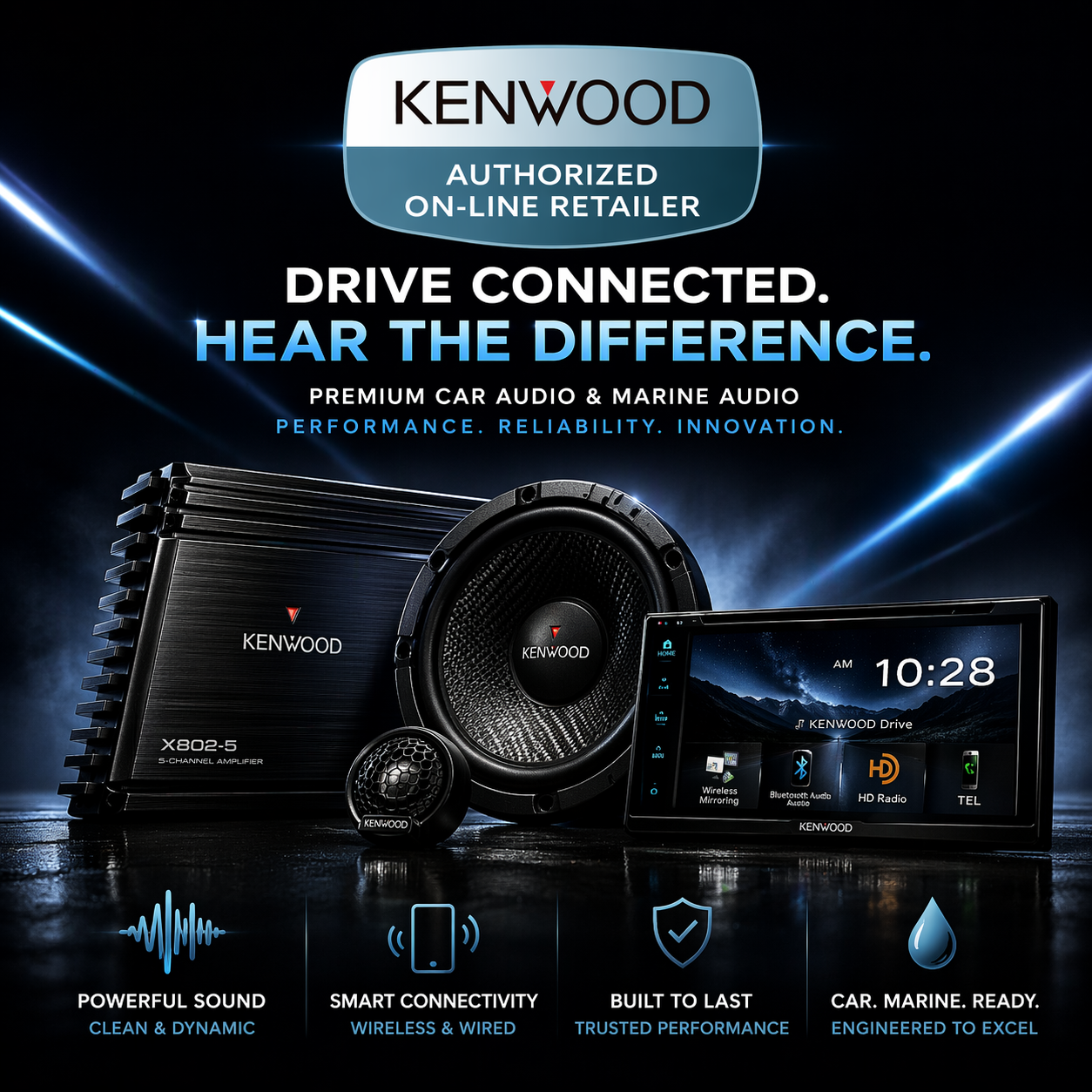 Kenwood Car, Marine, Motorcycle Audio