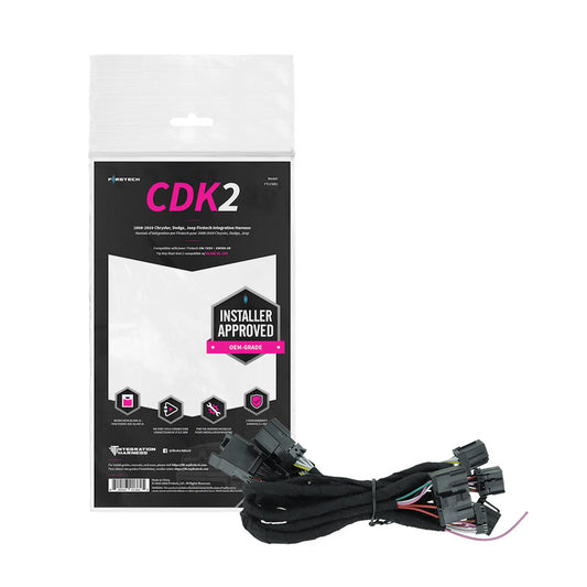 Firstech FTI-CDK2 T-Harness for Chrysler,Jeep, and Dodge TIP Key Models 2008 to 2019