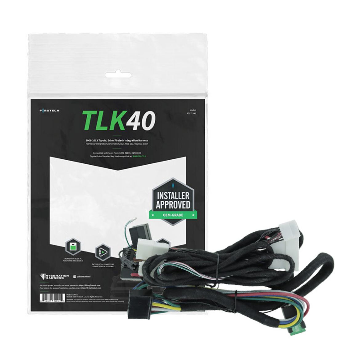 Firstech FTI-TLK40 vehicle-specific remote-start T-harness - image 1