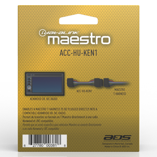 iDatalink Maestro ACC-HU-KEN1 22-Pin Head Unit Adapter for Select Kenwood & JVC Radios - image 2