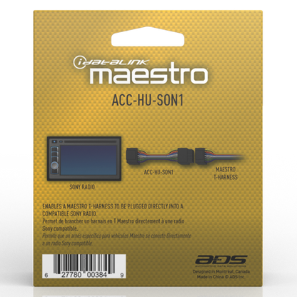 iDatalink Maestro ACC-HU-SON1 Plug-and-Play Head Unit Adapter for Select Sony Radios - image 2