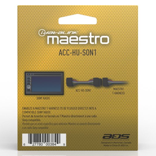 iDatalink Maestro ACC-HU-SON1 Plug-and-Play Head Unit Adapter for Select Sony Radios - image 2