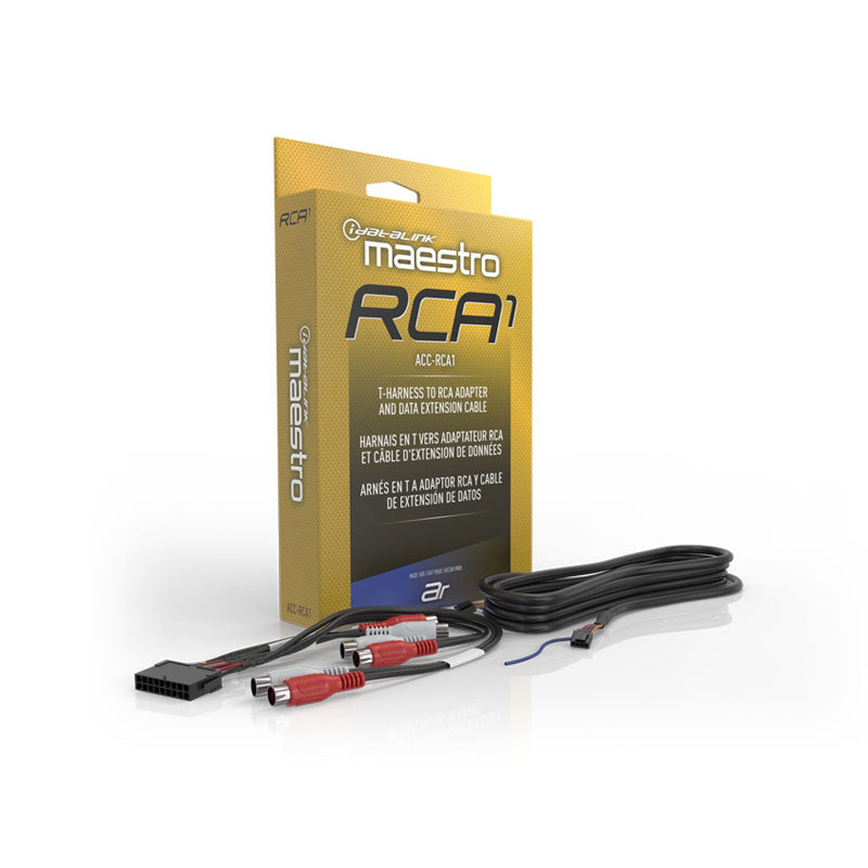 iDatalink Maestro ACC-RCA1 RCA Adapter for AR or DSP Harnesses with 5-Meter Data Cable