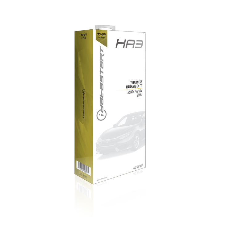 iDataStart ADS-THR-HA3 T-Harness for Select Honda and Acura Standard-Key Models 2008+