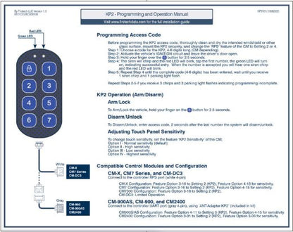 Firstech FT-KP2 7-Digit Keyless Touchpad Lock and Unlock - product image 3