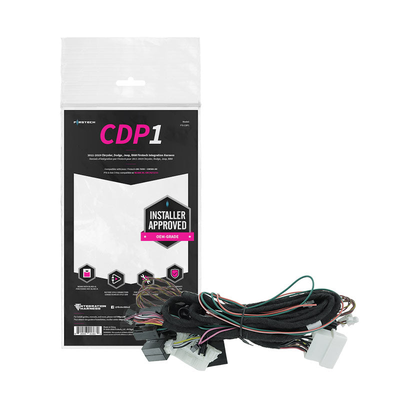 Firstech FTI-CDP1 T-Harness for Chrysler, Jeep, Dodge, RAM PTS & Gen 3 key compatible 2011+