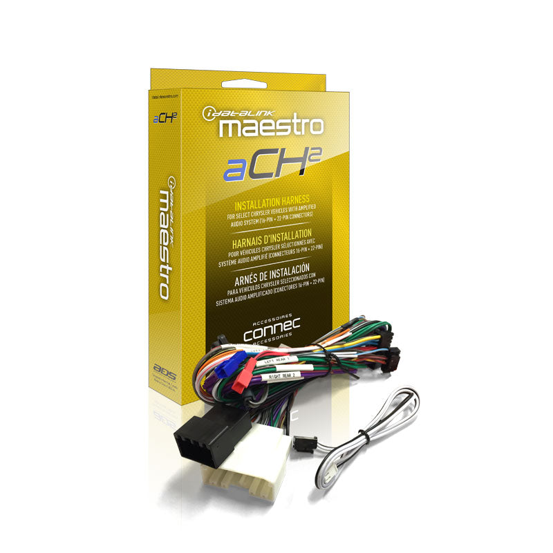 iDatalink Maestro HRN-AR-CH2 Amplifier Replacement T-Harness for Select Chrysler-Platform Vehicles