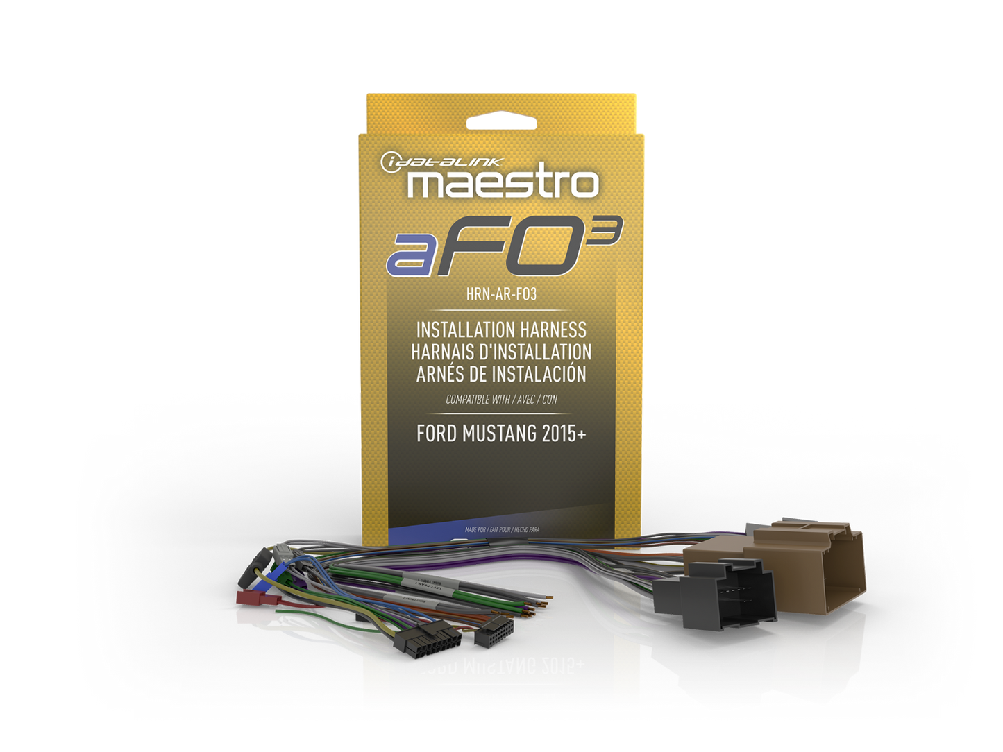 iDatalink Maestro HRN-AR-FO3 Amplifier Replacement T-Harness for Select 2015-Up Ford Mustang Vehicles