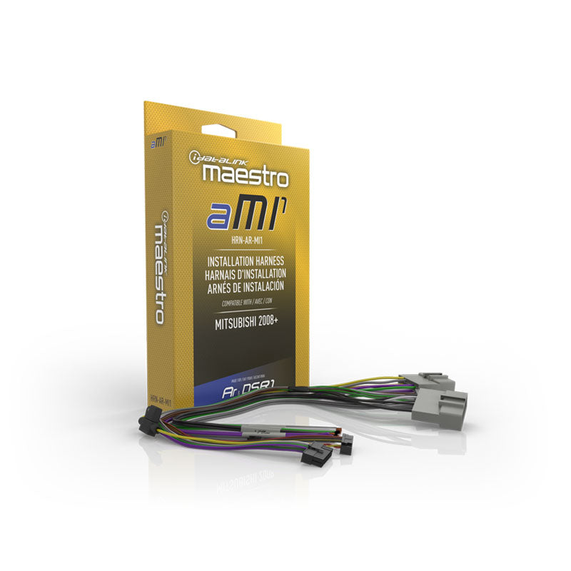 iDatalink Maestro HRN-AR-MI1 Amplifier Replacement T-Harness for Select Mitsubishi Vehicles