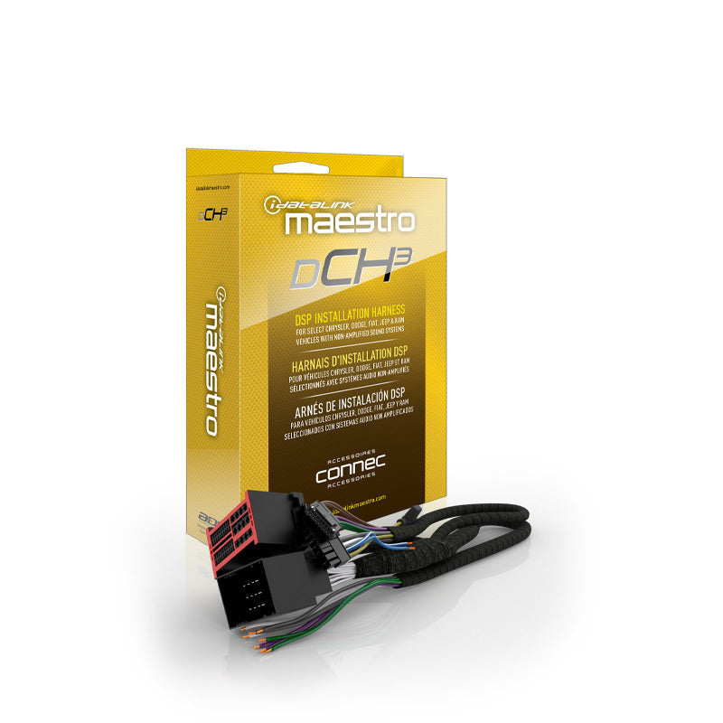 iDatalink Maestro HRN-DSP-CH3 DSP/Amplifier T-Harness for Select Non-Amplified Chrysler-Platform Vehicles