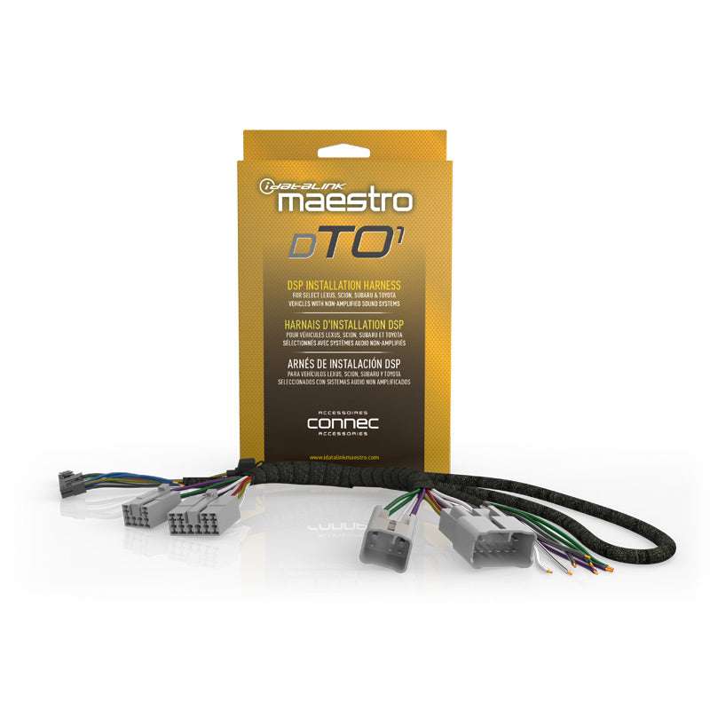iDatalink Maestro HRN-DSP-TO1 DSP/Amplifier T-Harness for Select Non-Amplified Toyota, Scion & Subaru Vehicles