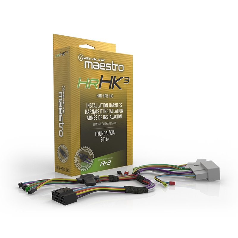 iDatalink Maestro HRN-HRR-HK3 RR2 Radio Replacement T-Harness for Select Hyundai & Kia Vehicles